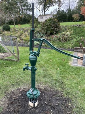 Don't forget we also install hand pumps for a loss of power