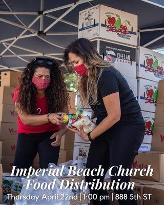 Food distributions throughout the Covid pandemic.