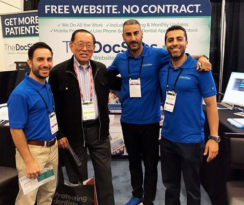 Our Dental Marketing Specialists with one of our happy clients!