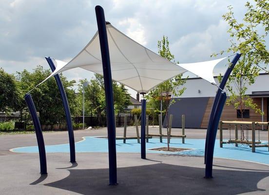 Shade sails for parks and recreation