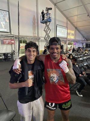 Me and Taco after his fight.