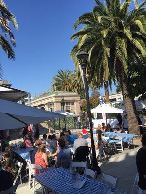 Oktoberfest is under way at the Courthouse Square in Redwood City on Sat Sept 10, 2016