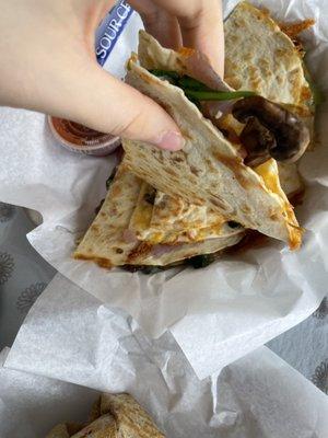 Veggie quesadillas