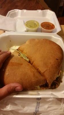 Huge fajita torta