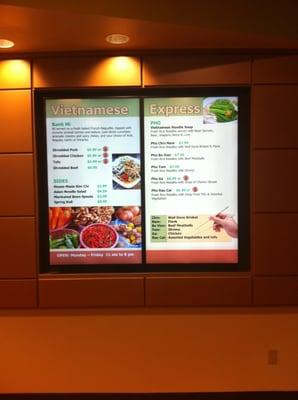 Installed digital menu boards for JMU Dining Services