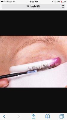 Lash lift procedure ... last 6 weeks and very relaxing service ...