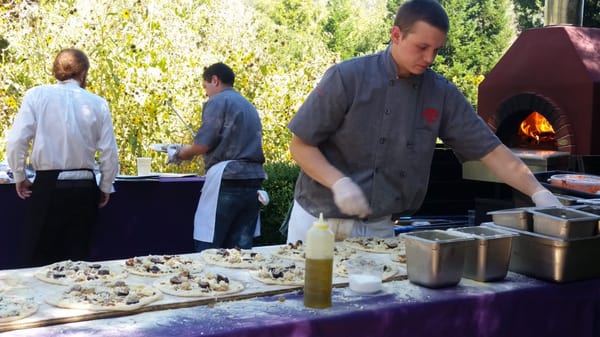 Food cooked by Oak Avenue Catering