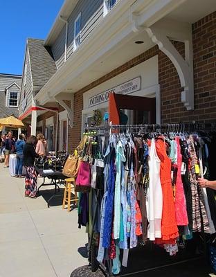 Sidewalk sale.