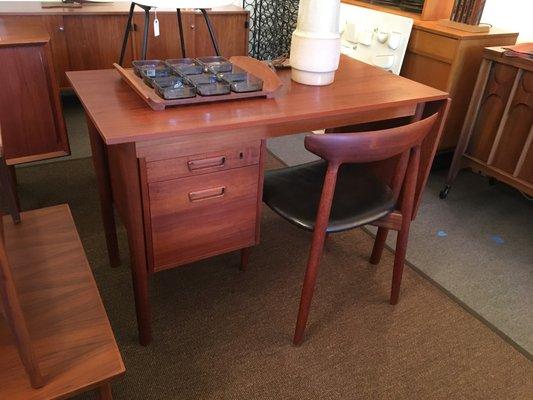 Danish teak expandable desk