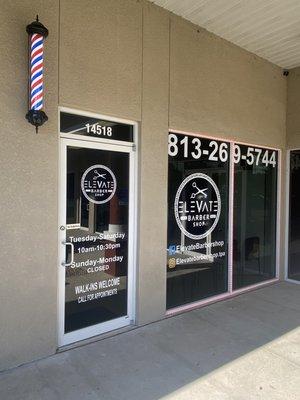 Entrance of the Barbershop