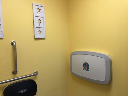 We have a diaper changing station !