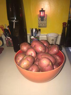 Red Potatoes $6.00 and change.  God Bless you and us all during this trying time.