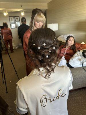 Bridal updo