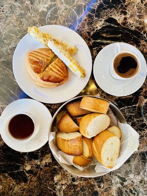 Turkish Standard Breakfast bread and pastries