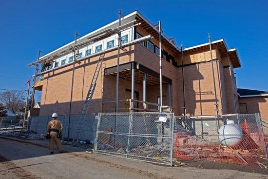 Exterior trim, columns, soffit & Gutters  - City Hall of WallKill - NY