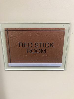 Red Stick Room - I bet it's impossible to walk through this room at a normal speed.