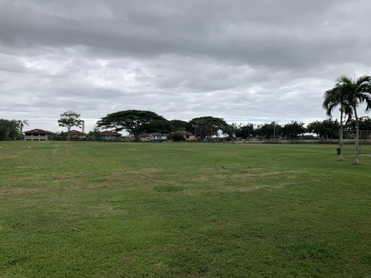 Park and baseball field.