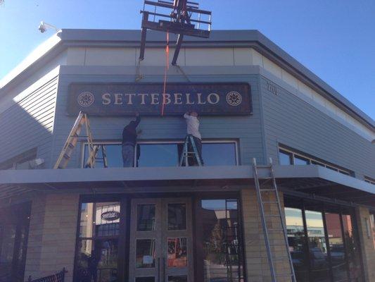 Some of our work on the Settebello restaurant at The Collection at Riverpark, Oxnard.