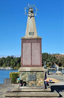 Seafarer's Memorial, with "Lady of the Sea in the back