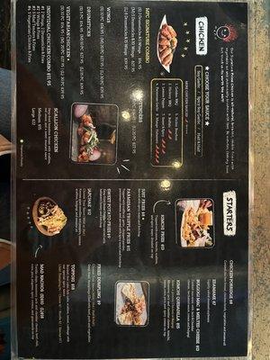 Updated menu items! (Front)