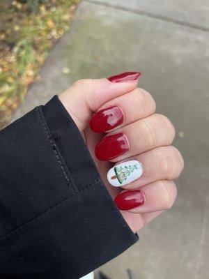 Gel manicure with design - 40$