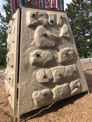 Gnarly rock-climbing wall!