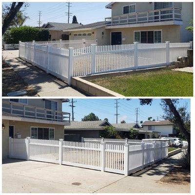 Fence installation