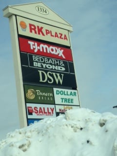 RK Plaza- 1320-1350 Park Street / RTE 27, Stoughton                        Sign