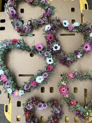 Heart shaped wreaths