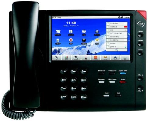 The new ESI-250 Executive telephone powered by Android