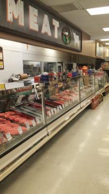 Meat Market featuring organic and natural beef, chicken, pork, and fish.