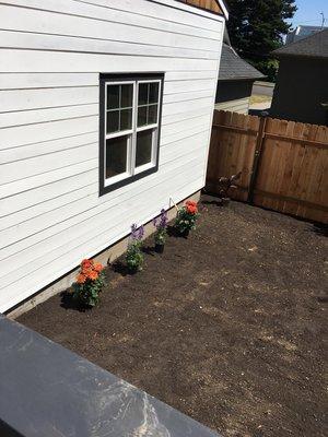 Garage remodel exterior.