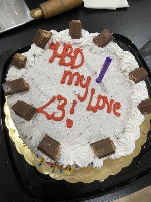 Birthday cake I received from this Coldstone