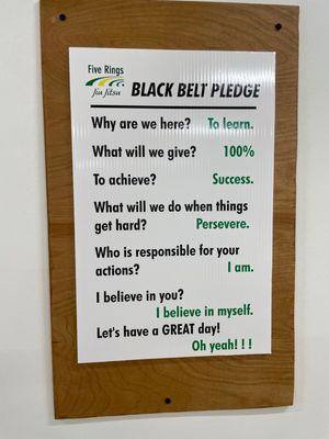 Black Belt Pledge