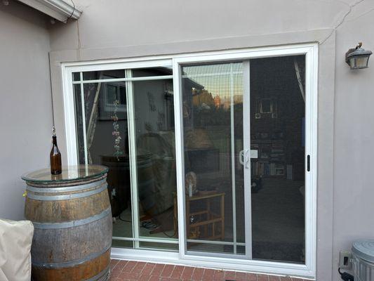 Sliding glass door