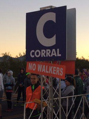 No walkers corral..