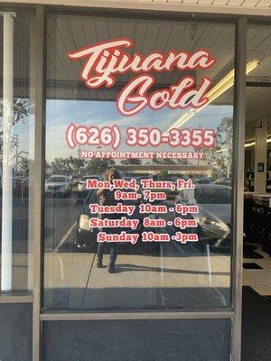 WELCOME TO TIJUANA GOLD BEAURTY SALON AND BARBER!