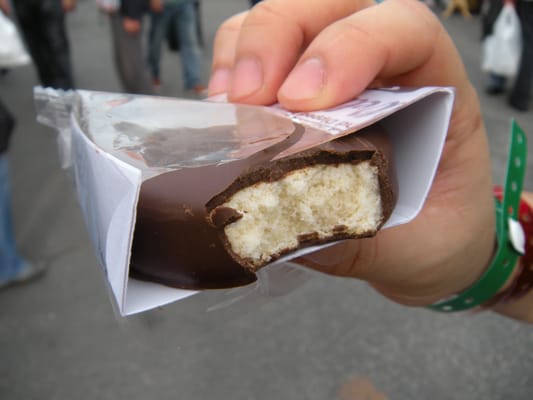 Chocolate Covered Welsh Cake (Purchased at Scottish Festival at the Queen Mary in Long Beach, Ca)