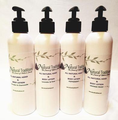 All Natural Hand & Body Lotions