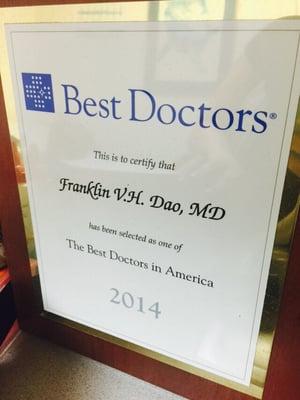 Best doctors in AMERICA!  I only choose THE best!