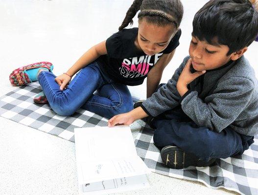 Reading buddies!  The best way to develop a life-long love of reading!