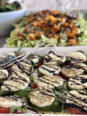 Caprese and Butternut Squash Quinoa Salads.