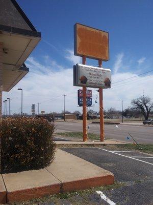 Painted over the China King sign and put up a vinyl sign