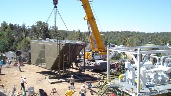 Setting Compressor Cooler - Crane Service, Inc