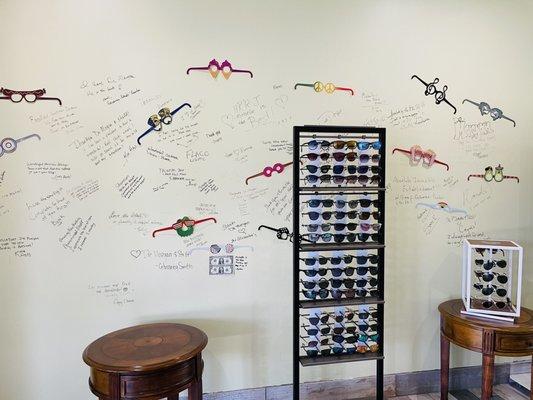 Autograph wall