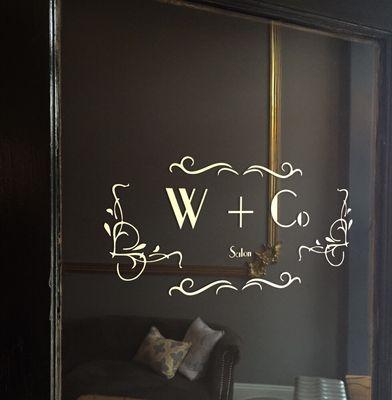 The entrance at W+Co salon