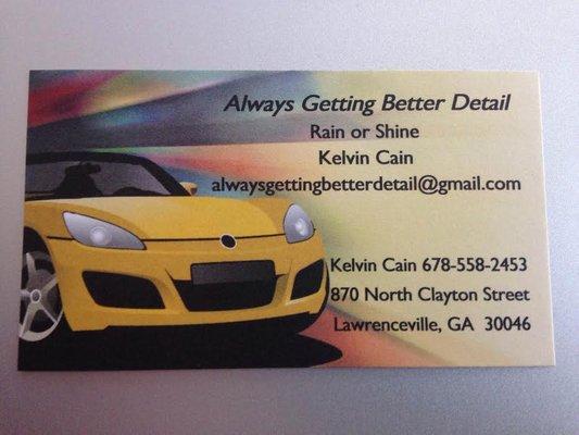 Nice business card.