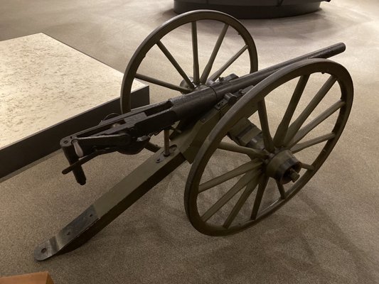 Example of the unique weapons displays at the museum.