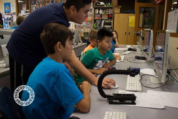 Editing is one of the most important parts of video production! Some of our campers putting the final touches on their videos.