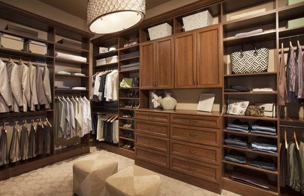 Gorgeous Custom Walk-In Closet by Arizona Garage & Closet Design